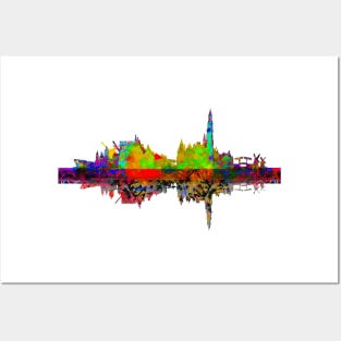 Amsterdam Skyline Posters and Art